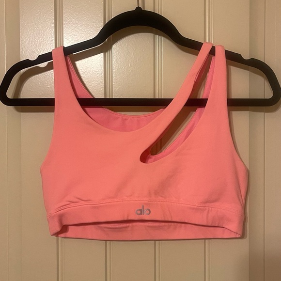 Alo Pink Sports Bra - Picture 2 of 3